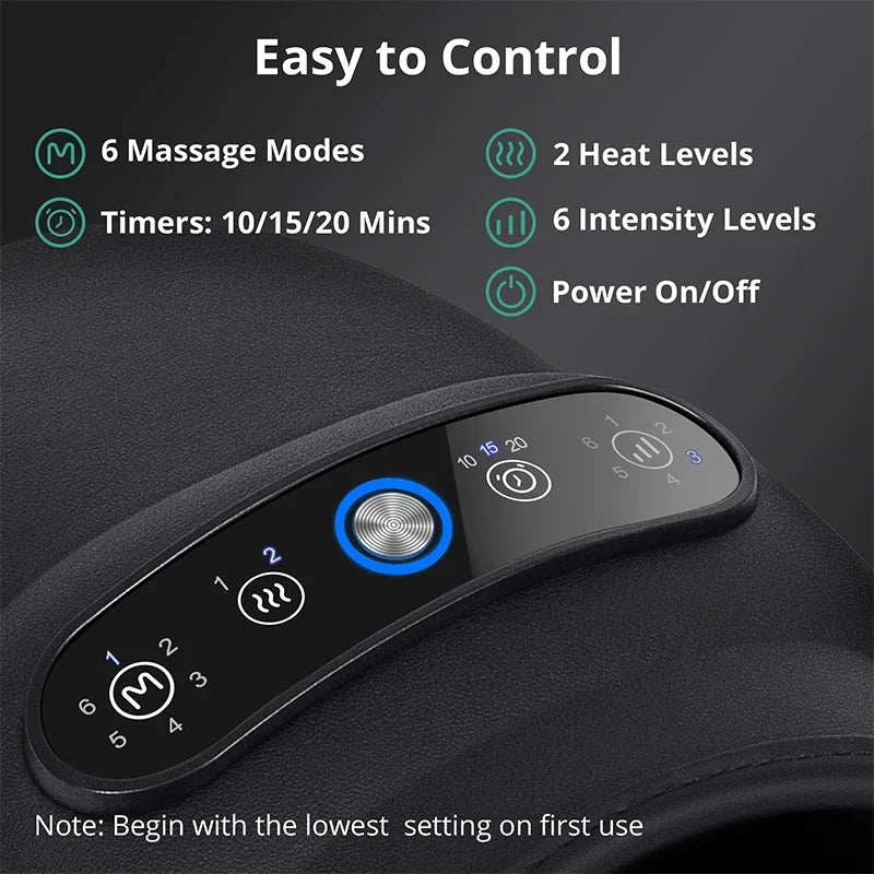 Wireless Electric Hand Massager – Air Compression & Hot Compress for Muscle Relaxation
