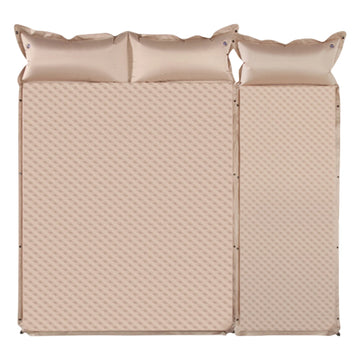 Inflatable Camping Mattress – 3-Person Sleeping Pad with Pillow
