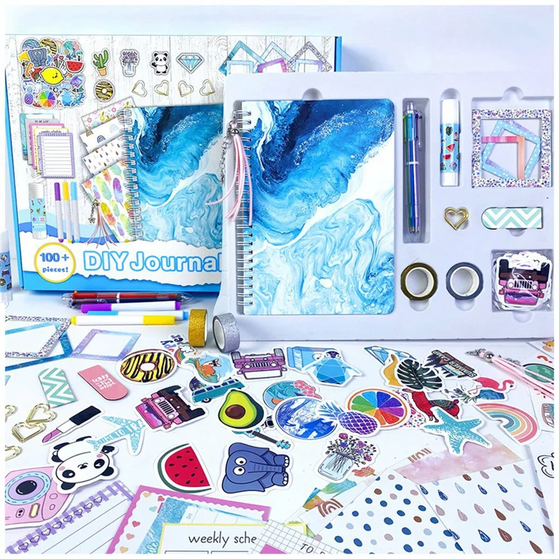 Pink Scrapbook Set - DIY Diary & Journal Supplies for Teens