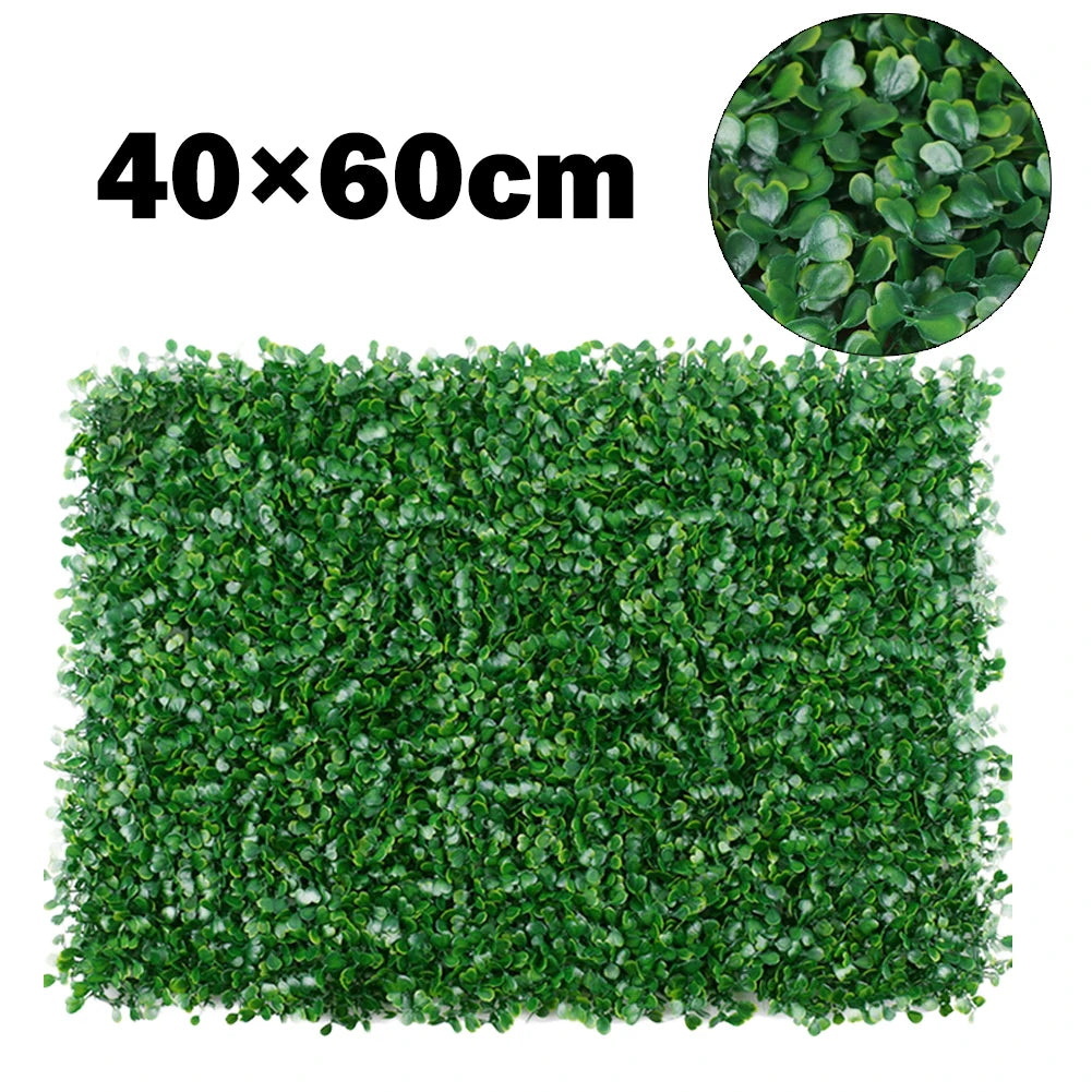 Artificial Hedge Panel – 40x60cm Greenery Mat for Indoor/Outdoor Decor