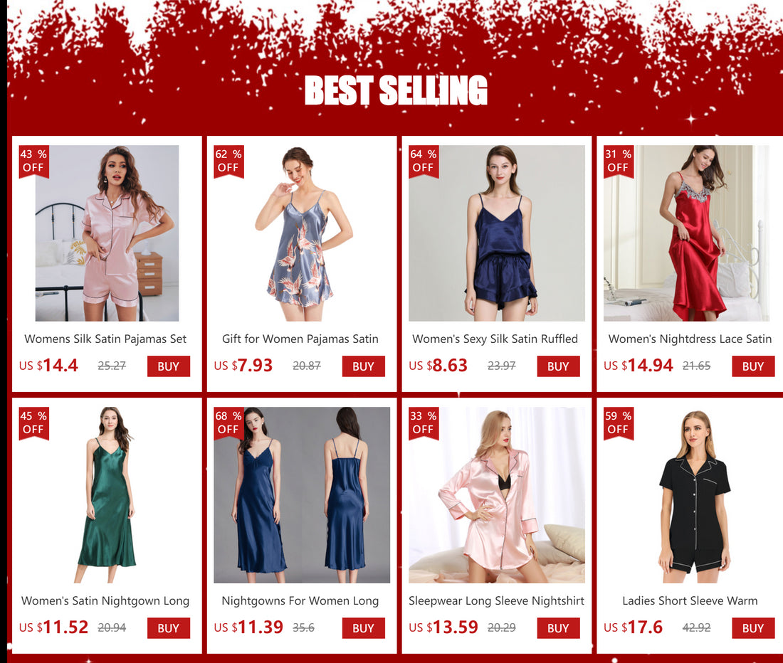 Women's Silk Satin Pajama Set Short Sleeve Two-Piece Sleepwear Loungewear