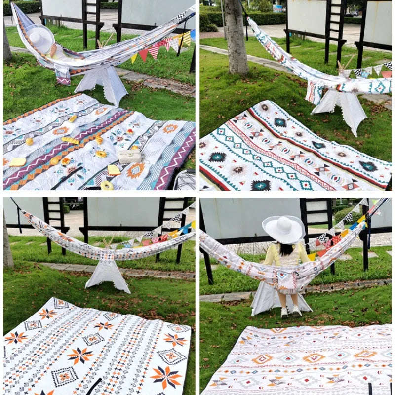 Waterproof Picnic Mat – Portable Folding Beach & Camping Mat with Carry Strap